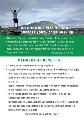 Become a Business Member with NHCamps!