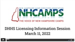 Recorded Session: 2022 DHHS Licensing Information Session