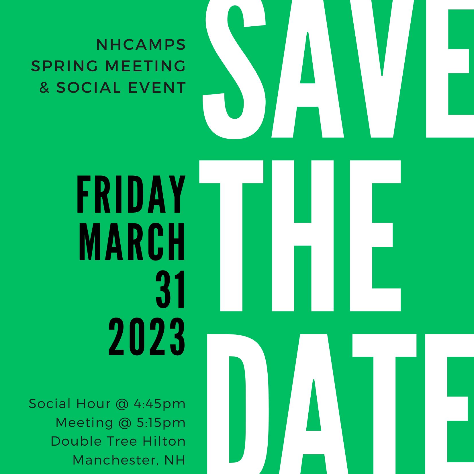 NHCamps Spring Meeting & MeetUp New Hampshire Camp Directors Association